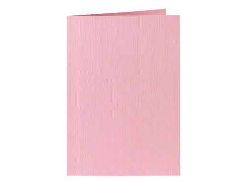 Correspondentiekaart Papicolor dubbel 105x148mm babyroze pak à 6 st