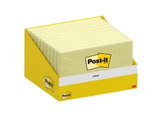 Memoblok 3M Post-it 6830 Notes76x127mm Canary Yellow 100 vel - 1