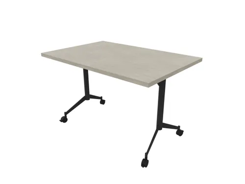 klaptafel,HxBxD 750x1200x800mm,hoekig,T-voet donkergrijs,ovale buis