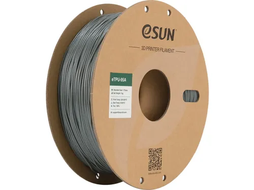 eSUN 3D printer Filament eTPU-95A 1,75mm Grijs 1kg
