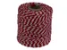 Ficelle Muller coton 50g 45m rouge/blanc