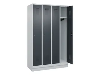 locker,HxBxD 1950x1200x500mm,4vak,vak B 300mm,cil.-slot,sokkel - 2