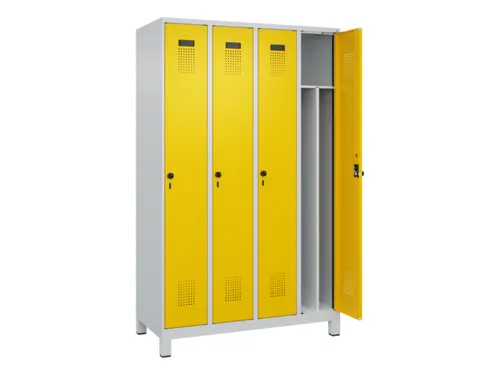 locker voor scheiding van kleding,HxBxD 1950x1200x500mm,4vak