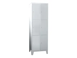 lockerkast,RAL 7035,HxBxD 1850x800x500mm,2x3vakken,vak B 400mm - 1