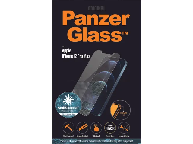PanzerGlass Screen Protector iPhone 12 Pro Max | Standard Fit, Appl
