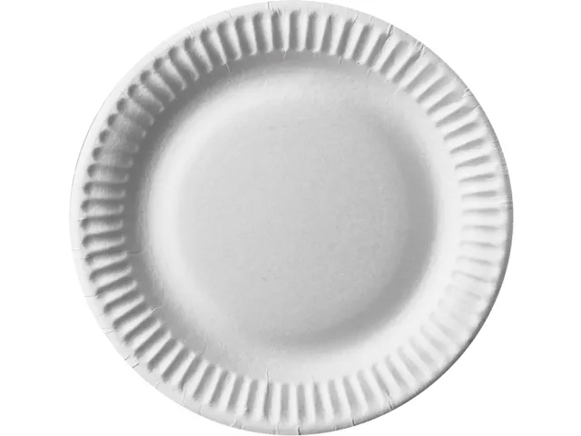 Papstar Pure Bord rond 15cm FSC karton Wit 100 stuks