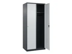 locker,HxBxD 1850x800x500mm,2vak,vak B 400mm,cil.-slot,staand op vloer