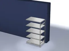 magazijnstelling,aanbouwveld,HxBxD 2000x1310x835mm,vakl. 190kg