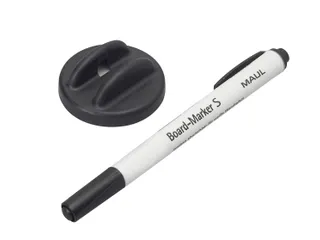 Whiteboardwisser MAUL met whitebordstift zwart magnetisch - 2