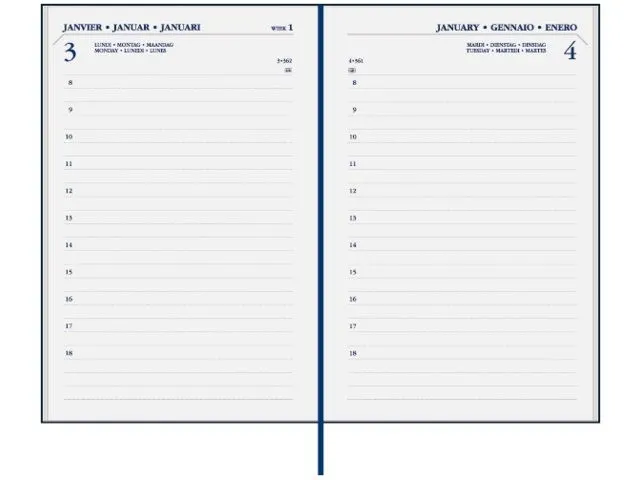 Agenda 2027 Ryam Memoplan 1 Mundior 1dag/1pagina bordeaux