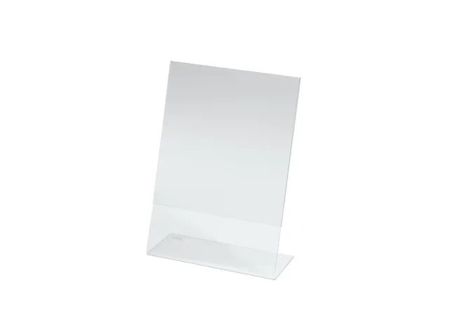 Tafelstandaard Sigel glashelder A5 schuin