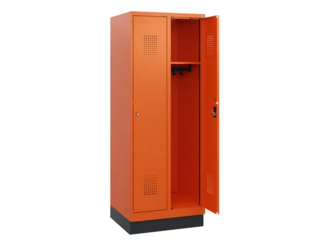 schoollocker,HxBxD 1630x600x500mm,2vak,vak B 300mm,cil.-slot,sokkel