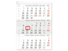 3-Maandkalender 2027 INNI Manager compact-formaat