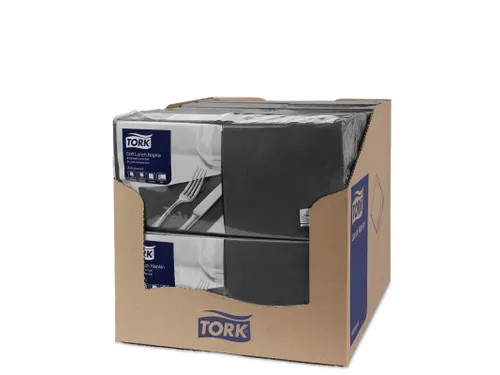 Tork 477864 Soft Lunchservet zwart