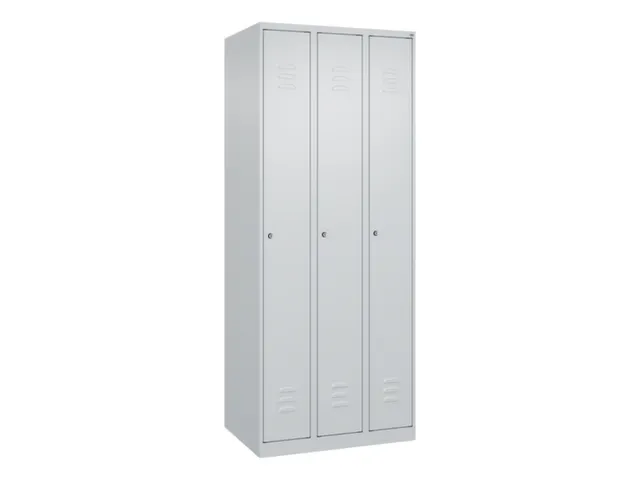locker,HxBxD 1850x750x500mm,3vak,vak B 250mm,cil.-slot,staand op vloer