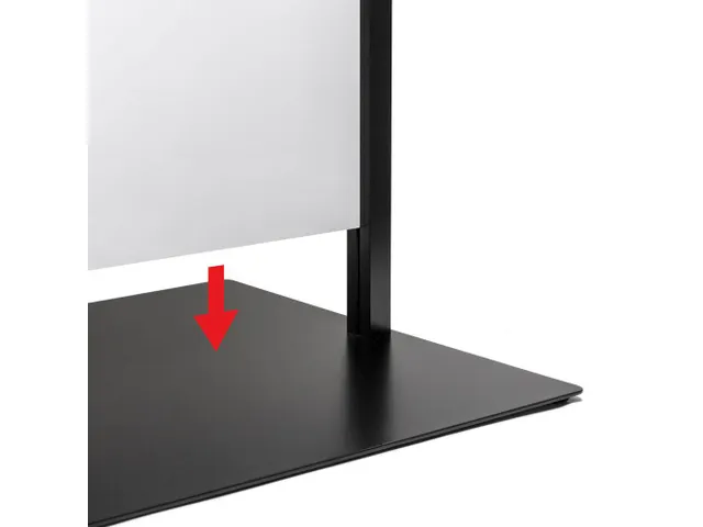 Totem Paneel+ Dubbelzijdige Display 42x120cm Zwart frame