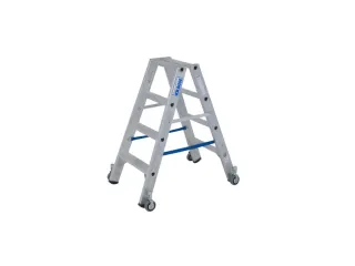 Vouwladder Aluminium Beide Zijden 2x4treden Verrijdbaar L 1 71m - 2