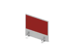 opzetpaneel bureau aanbouw zijkant MP-lichtgrijs BN4011-rood 600mm