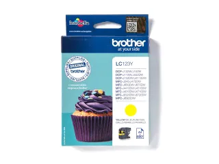 Inktcartridge Brother LC-123Y geel - 4