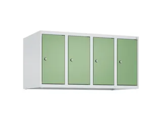 opzetkast,v. locker,4vak.,vak B 250mm,HxBxD 500x1000x500mm,vleugeldeur - 1