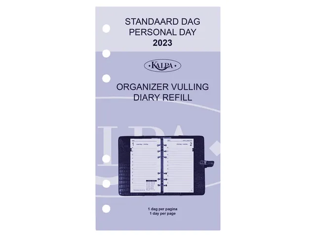 Agendavulling 2027 Kalpa Personal 1dag/1pagina