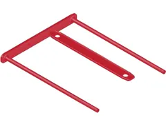 archiefbinder D-clip 100 stuks rood