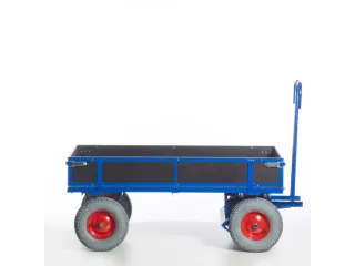 Handtrekwagen 4 Wielen 1000kg 1560x760mm Houten Wanden Luchtbanden - 8