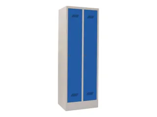 locker,HxBxD 1850x600x500mm,2vak,vak B 300mm,RAL7035,front RAL5010 - 2
