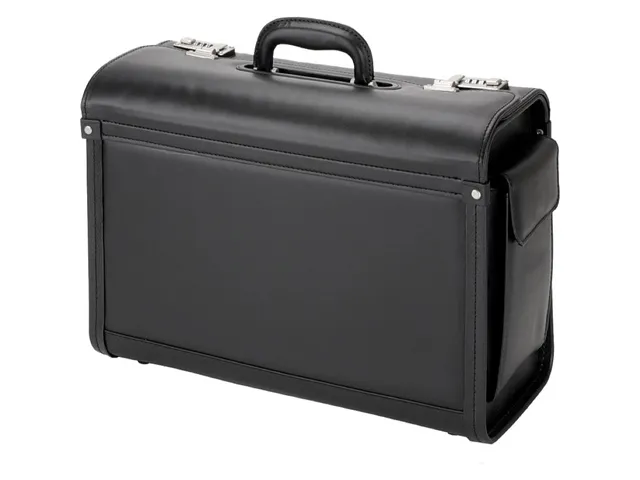 Pilotenkoffer Alassio Genova Zwart kunstleer