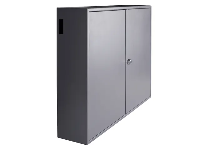 Pavo Sleutelkast XL tweedeurs 300 haken 720x540x140mm cilinderslot