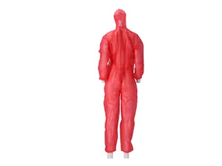 CMT Coverall met ritssluiting Non Woven PP Rood Maat L doos 50 stuks - 2