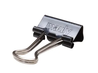 Papierklem MAUL 215 foldback 19mm capaciteit 7mm zwart - 1