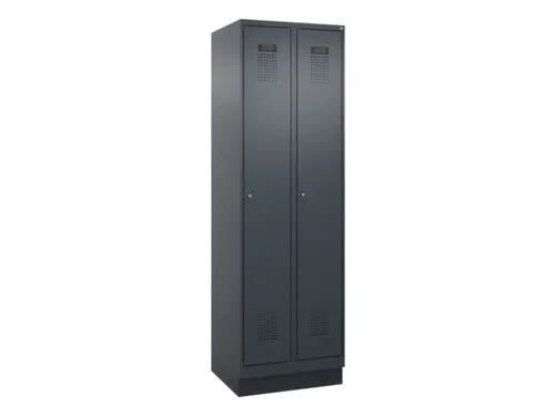 locker voor scheiding van kleding,HxBxD 1950x600x500mm,2vak