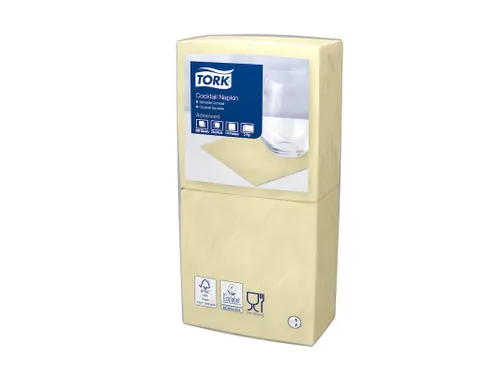 Tork 477835 Cocktailservet Advanced Champagne 24x24cm 2-laags