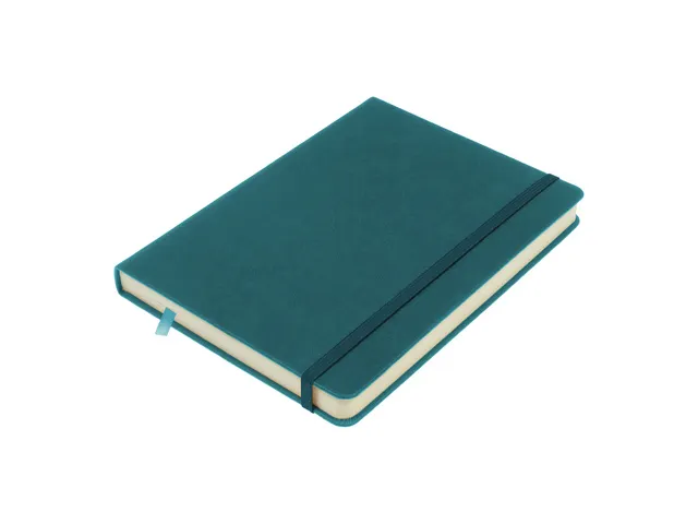 Schetsboek Kangaro A5 dark turquoise PU HC 80 vel 140gr roomwit met el