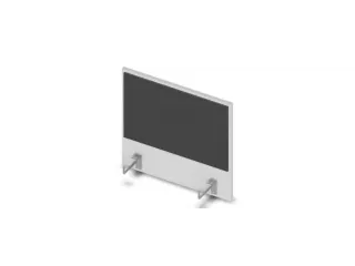 opzetpaneel bureau aanbouw zijkant Bl-wit BN8010-antraciet 600mm - 1