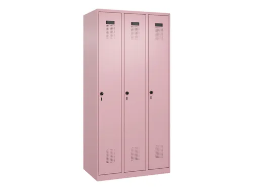 locker,HxBxD 1850x900x500mm,3vak,vak B 300mm,draaigrendel