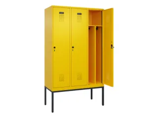 locker voor scheiding van kleding,HxBxD 2120x1200x500mm,3vak - 1