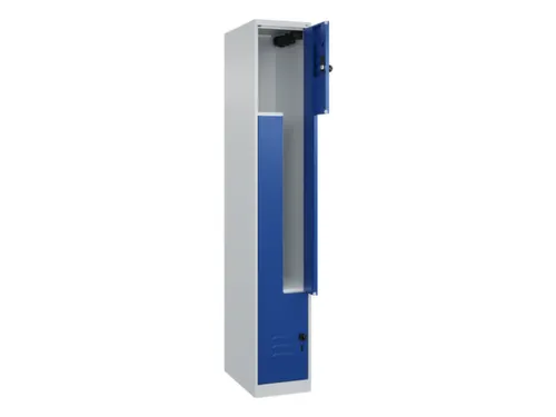 Z-garderobekast,HxBxD 1850x300x500mm,vak B 150/300mm,draaigrendel
