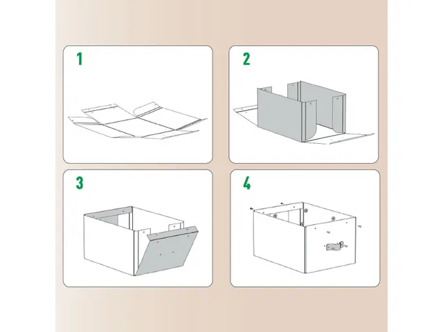Puro opberdoos small A5 7 liter beige 2 stuks