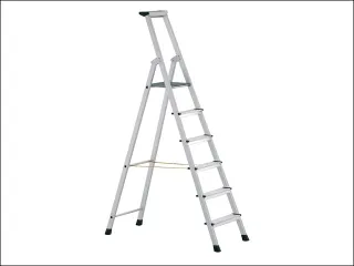 staande trap eenzijdig 10treden stand H 2 49m balk L 3 45m aluminium - 2