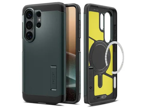 Spigen Tough Armor Galaxy S26 Ultra Hoes Donkergroen