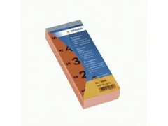 Herma Nummerblok Zelfklevend 1-500 Rood 28x56mm