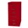 kantoor-ladekast HxBxD 590x279x380mm 6 laden romp kardinaalrood staal