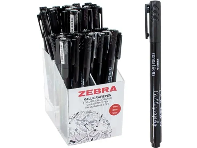 Zensations kalligrafiepen zwart 3 schrijfbreedtes