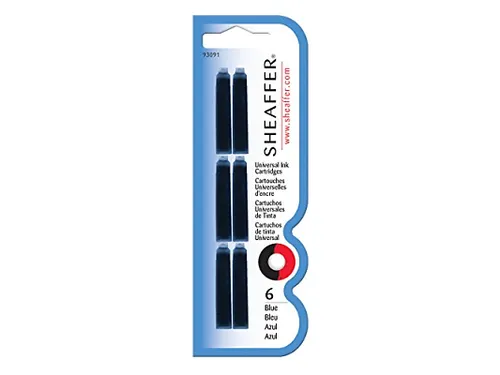 Inktpatronen SHEAFFER blauw 6 stuks op blister