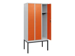 locker,HxBxD 1950x900x500mm,3vak,vak B 300mm,cil.-slot,voetonderstel - 2
