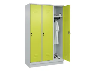 locker,HxBxD 1950x1200x500mm,3vak,vak B 400mm,draaigrendel,sokkel - 3