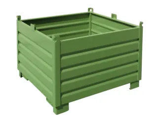 Systeem-Stapelcontainer Groen 850x1200x1200mm 1000kg Inhoud 1m³ - 1