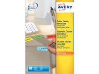 etiket Avery ILK 45,7x21,2mm 20 vel 48 etiketten per vel geel